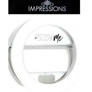 Impressions Glow Me 2.0 LED Selfie Ring Light For Mobile Devices- Silver